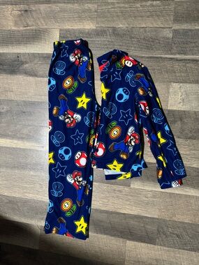 Kids Navy Blue Character Pajama Set - Unbranded